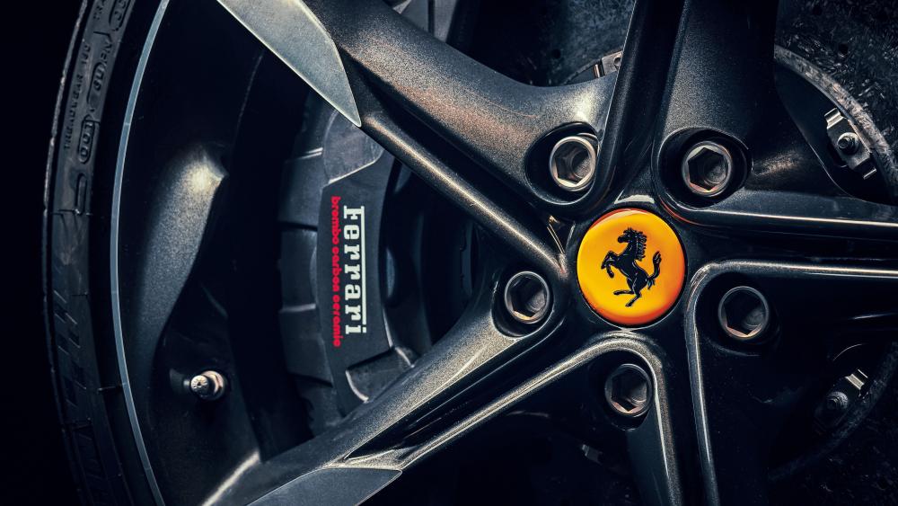 Ferrari wheel wallpaper