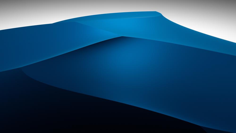 3D blue dunes wallpaper