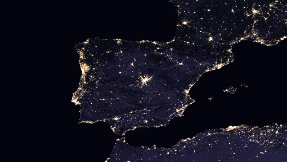 Night Lights of Spain & Portugal 2016 wallpaper