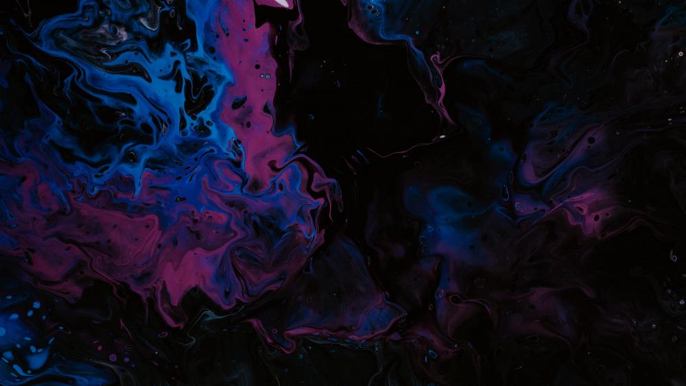 Cosmic Dance of Vivid Hues wallpaper
