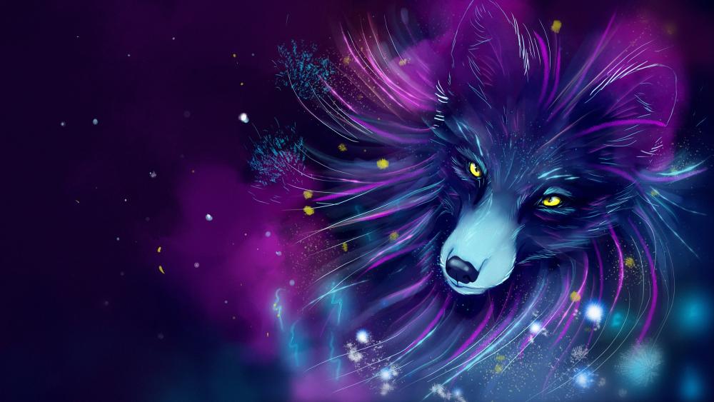 Mystical Celestial Fox wallpaper