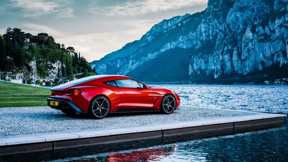Red Aston Martin Sports Car wallpaper