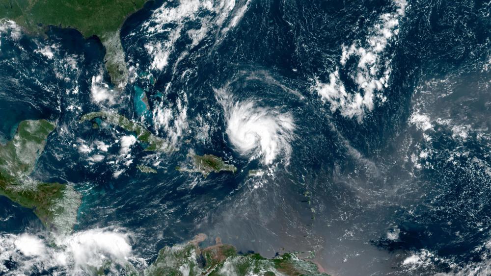 Hurricane Dorian in the Tropical Atlantic wallpaper