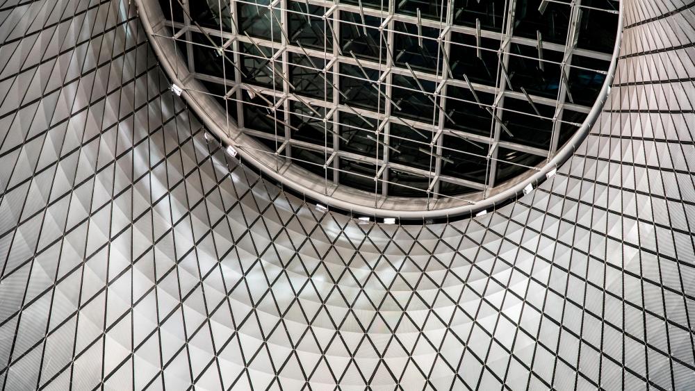 The Sky Reflector-Net at the Fulton Center wallpaper