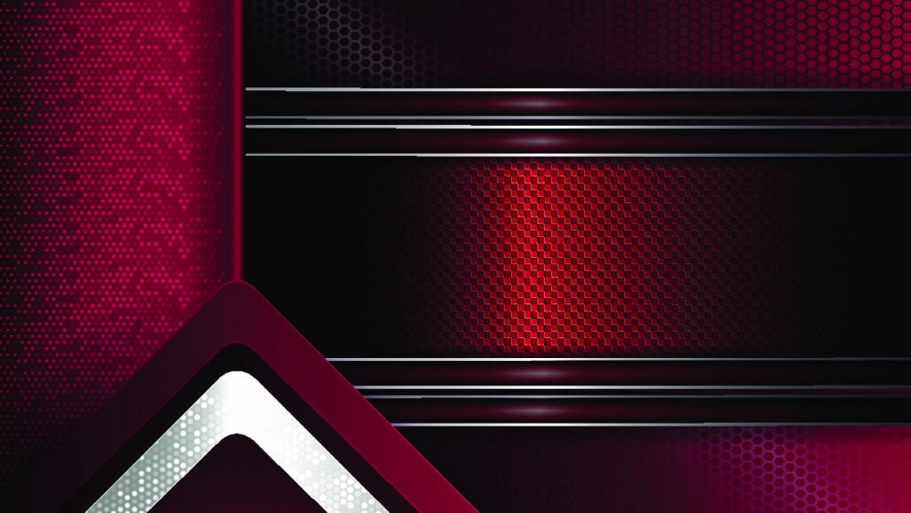 Vibrant Red and Black Abstract Design wallpaper