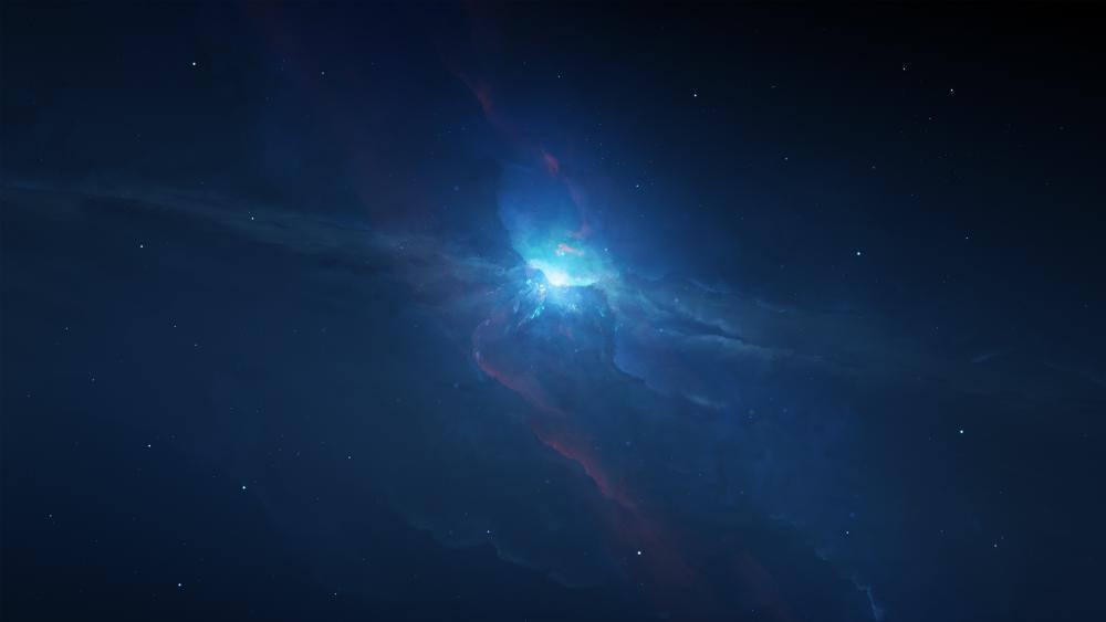 Nebula in Deep Space Splendor wallpaper