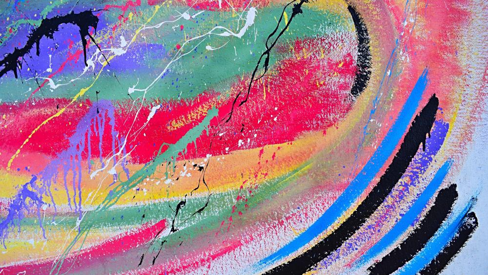 Vibrant Swirls of Creativity in Motion wallpaper