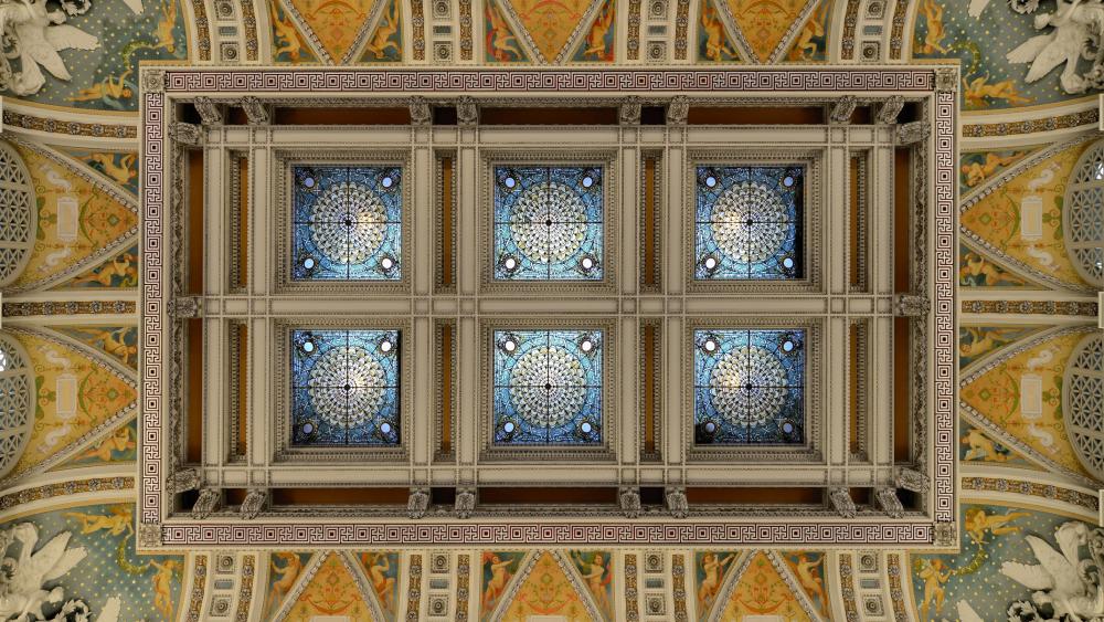 Ceiling of the Great Hall wallpaper