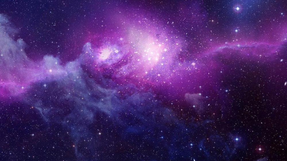 Purple Hues of the Cosmic Wilderness wallpaper
