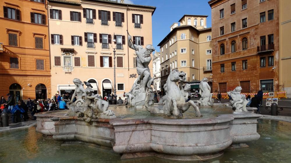 Brunnen in Rom wallpaper