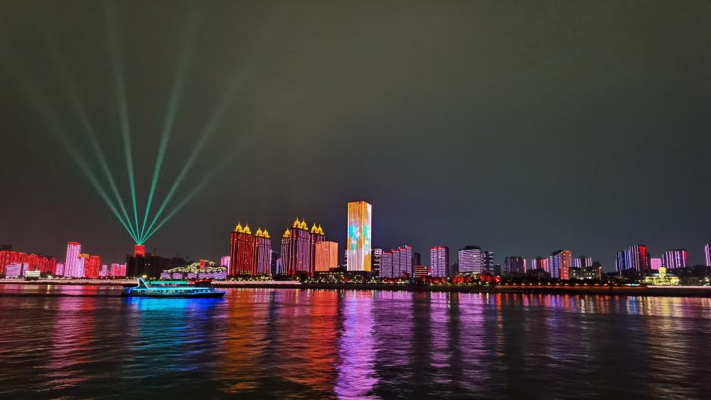 Wuhan night view wallpaper