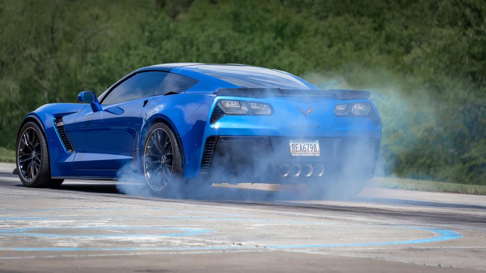 Blue Corvette in Full Thrust wallpaper