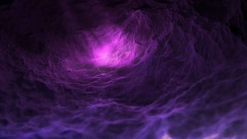 Illuminated Purple Terra Waves wallpaper