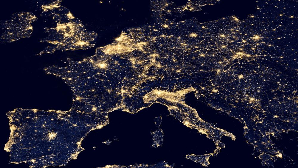 Night Lights of Central, Southern & Western Europe v2012 wallpaper