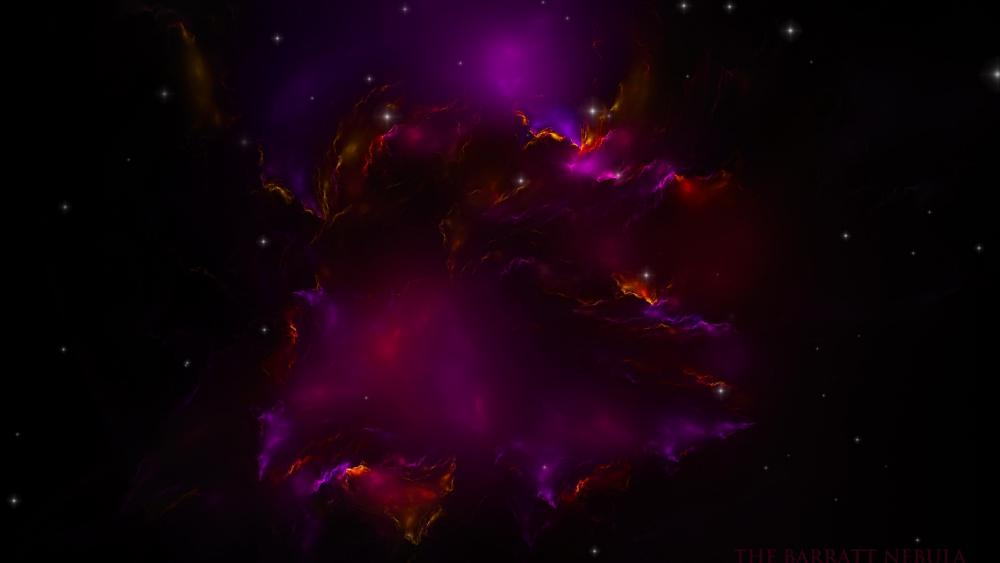 nebula fractal art wallpaper