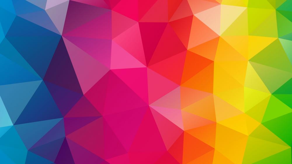 triangle colorful wallpaper