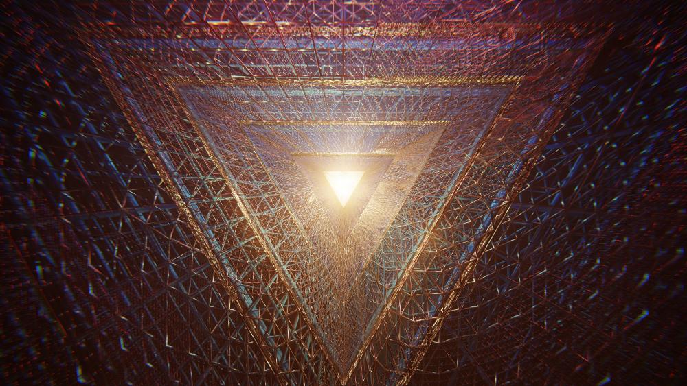 triangle abstract geometry wallpaper