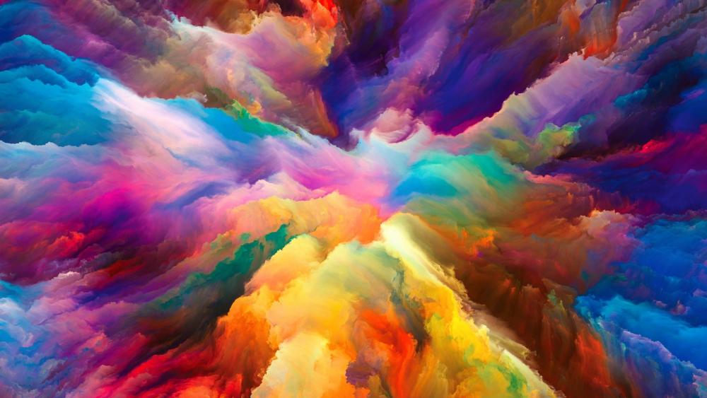 Colorful smoke wallpaper