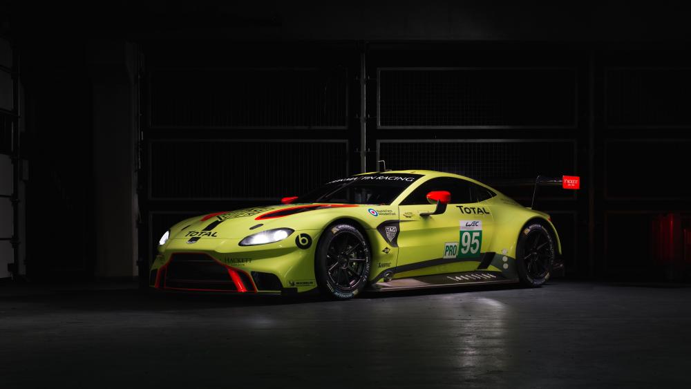 Race-Ready Aston Martin Vantage GTE Art wallpaper