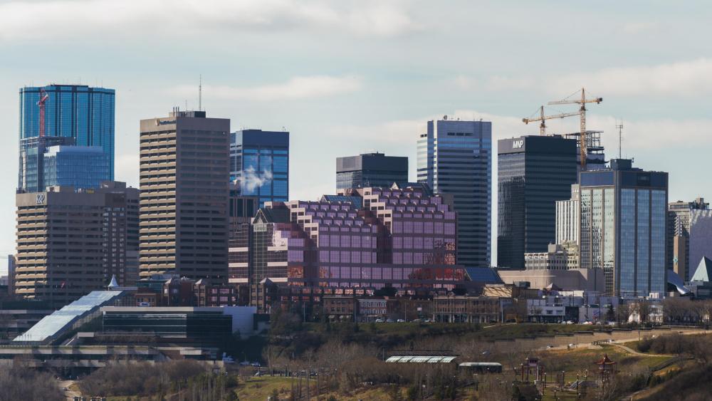 Edmonton's Skyline in 2016 wallpaper