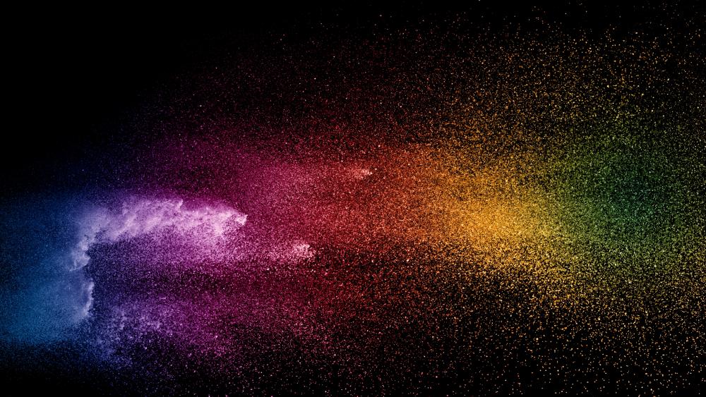 Vibrant Cosmic Dust Fusion wallpaper