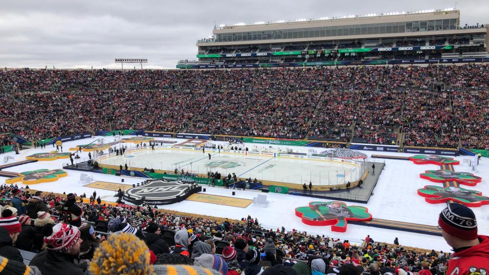 The 2019 Winter Classic at Notre Dame Stadium wallpaper