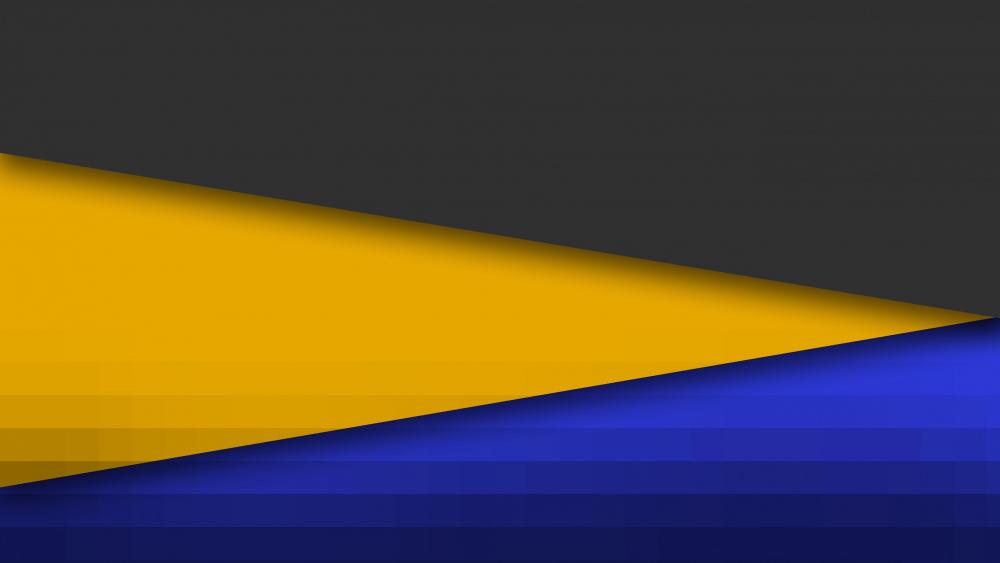 Black and yellow and blue material design wallpaper
