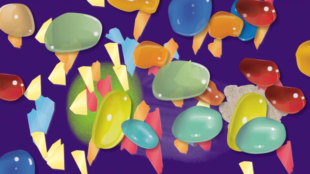 Glass bubbles wallpaper