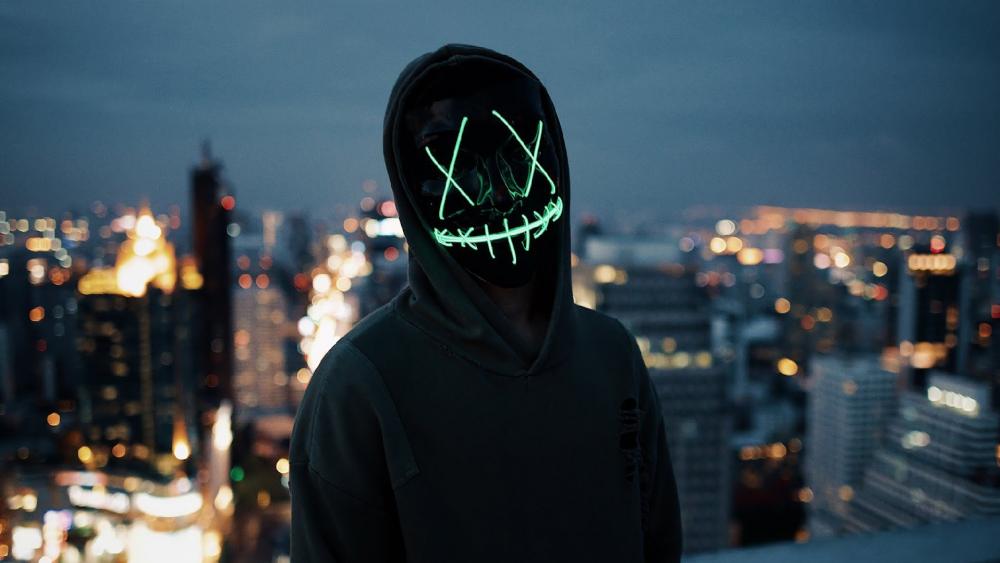 Neon Mask wallpaper
