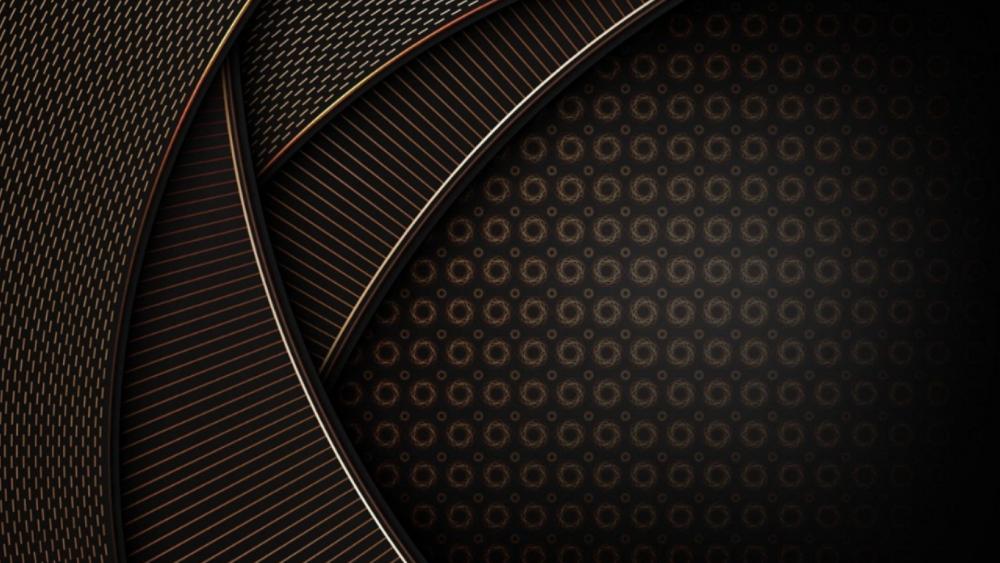 Luxury gold shapes wallpaper