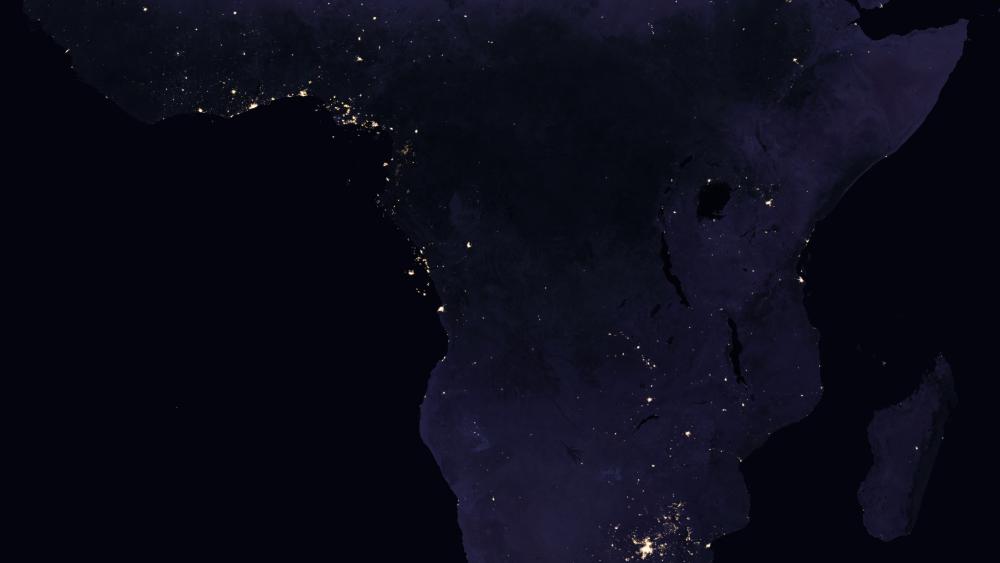 Night Lights of Sub-Saharan Africa 2016 wallpaper