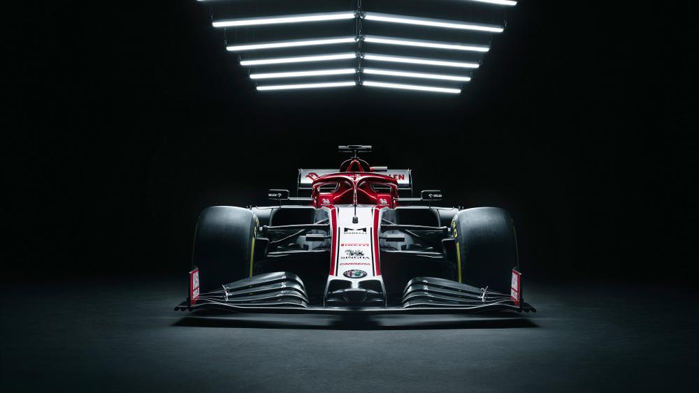 Sleek Formula One Race Car Wallpaper wallpaper
