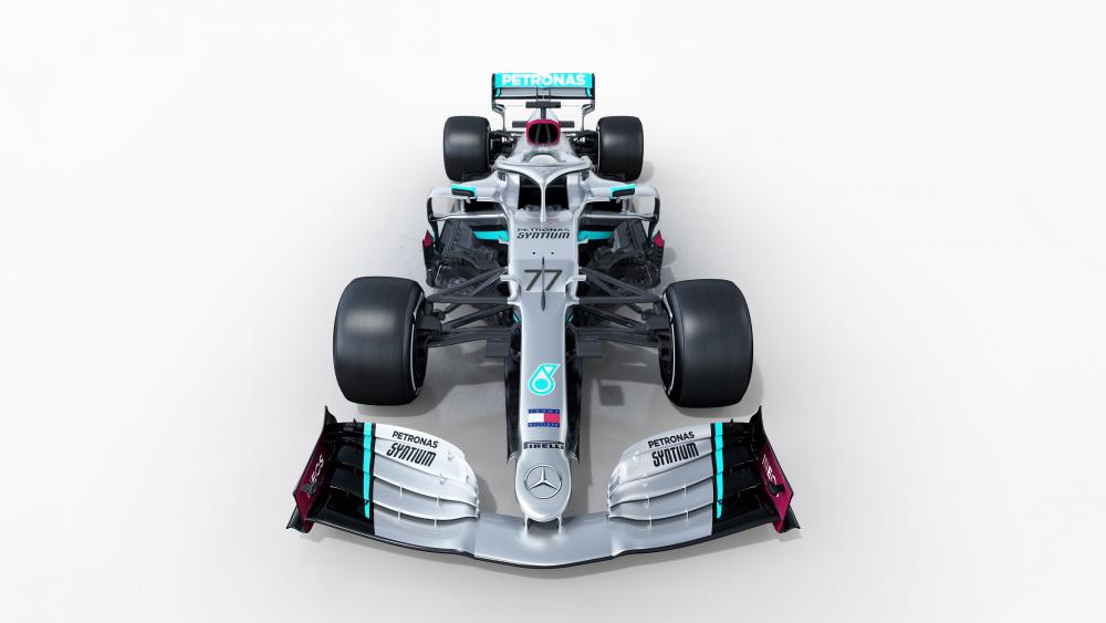 Sleek Mercedes F1 Car Wallpaper in 4K Resolution wallpaper