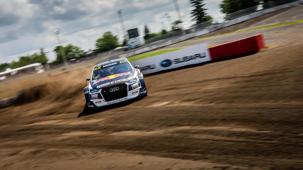 Audi S1 of Andreas Bakkerud at the 2018 World RX of Canada wallpaper