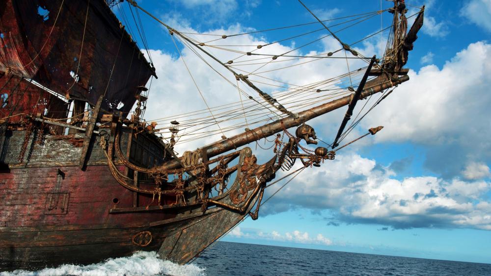 Pirate Ship Front wallpaper