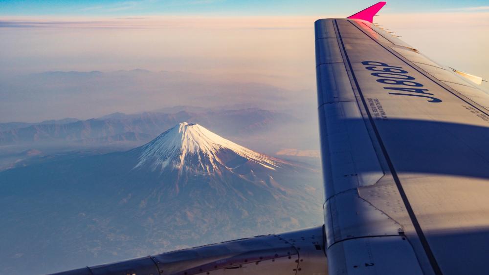 Mt. Fuji aerial view wallpaper