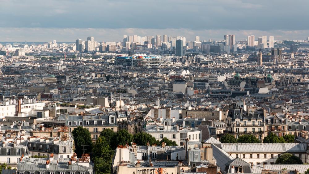 View from Sacré-Cœur de Montmartre wallpaper