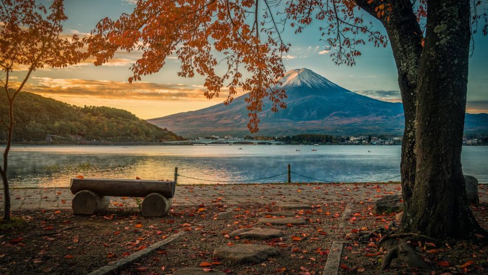 Mt. Fuji at fall wallpaper