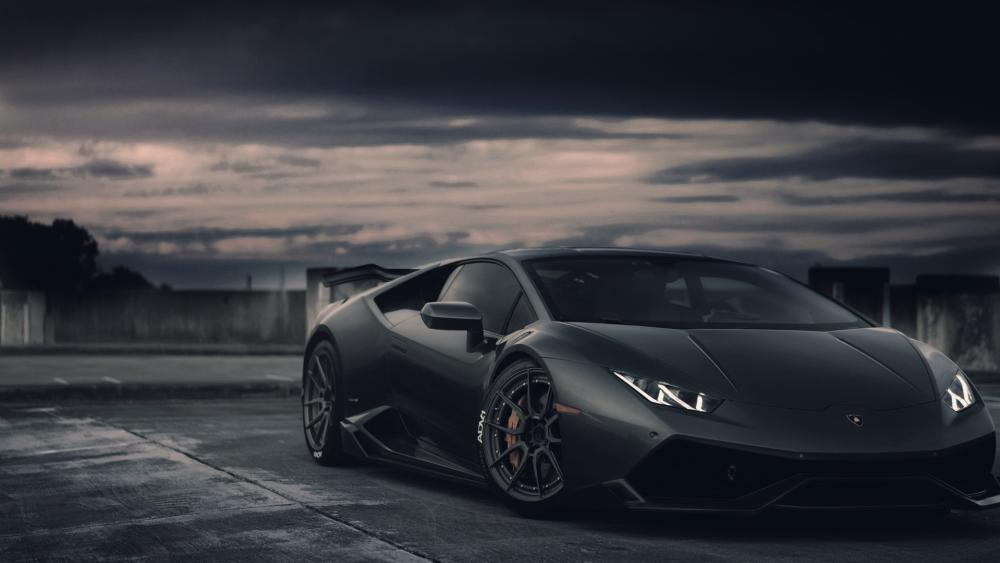 Midnight Stealth Lamborghini wallpaper