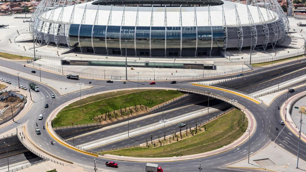 Traffic Circle in front of Castelão Arena wallpaper