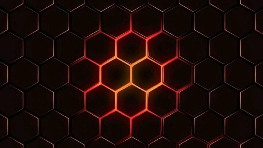 Glowing Honeycomb Essence wallpaper