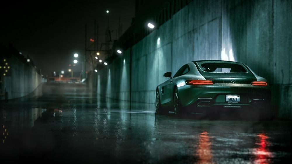 Sleek Nighttime Ride in the Cityscape wallpaper
