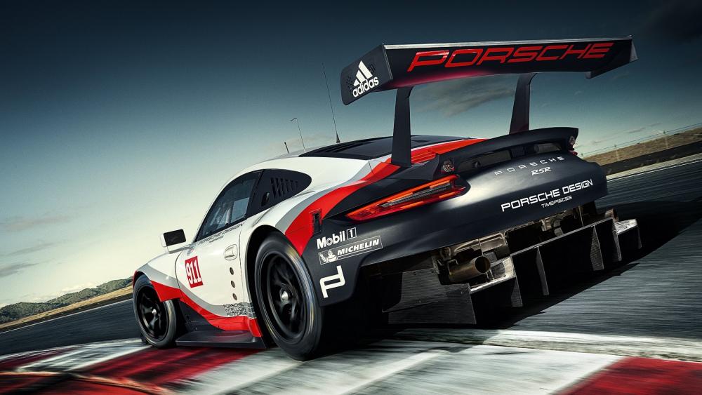 Porsche RSR on the Track wallpaper