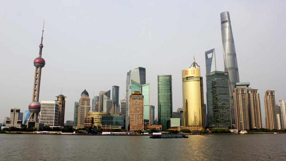 Skyline of Shanghai wallpaper