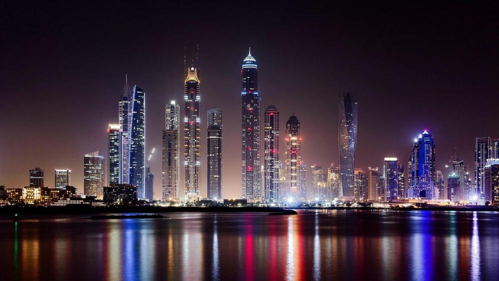 Dubai by Night wallpaper