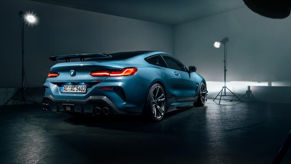 Sleek Blue BMW Sports Car Wallpaper wallpaper