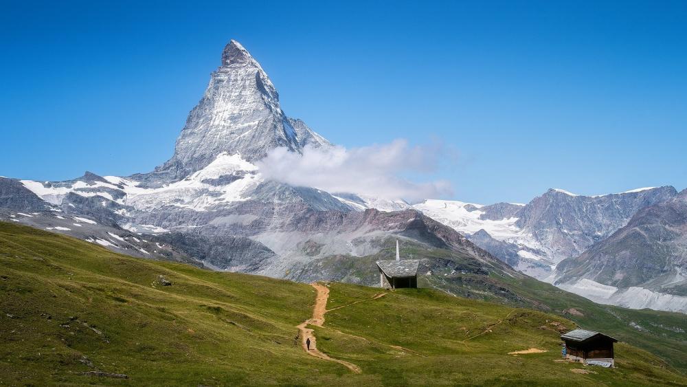 Majestic Alpine Landscape with the Matterhorn Peak wallpaper