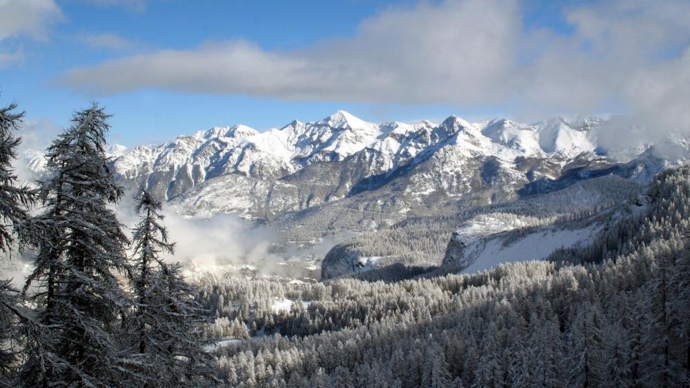 Majestic Winter Landscape wallpaper
