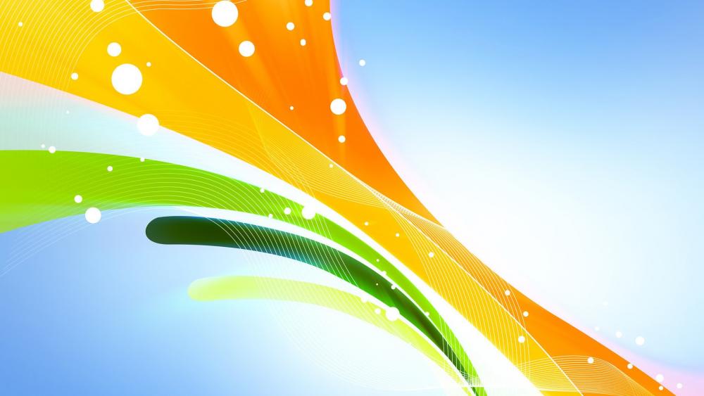 Vibrant Waves of Colorful Energy wallpaper