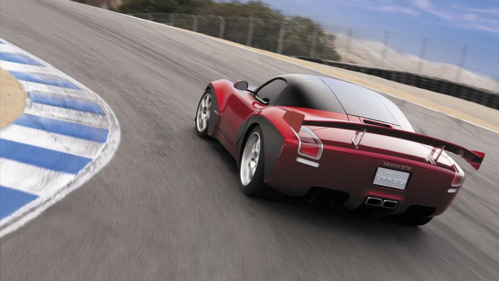 Speed and Elegance on the Asphalt wallpaper
